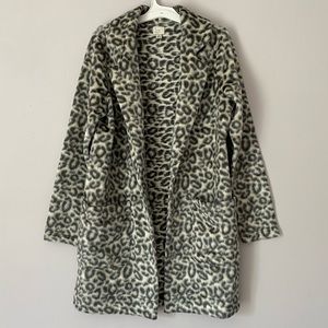 Faux Fur Trench Coat